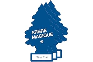 WUNDER-BAUM Arbre Magique Kit de 3 parfums désodorisants au pin New Car Senteur longue durée pour la voiture, la maison, le bureau, etc, bleu