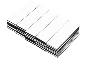 JOYAN 50 Pezzi Etichette Magnetiche Cancellabili a Secco, Magneti Scrivibili 80X30 mm, Etichette Magnetiche Scrivibili, Adesivi Magnetici Scrivibili Vuoti, Riutilizzabili per Scrivania, Fai Da Te, Lavagna