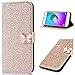 Produktbild Leder Flip Sparkle Glitter Bling Diamant für Huawei Y6 2019 /Honor 8A