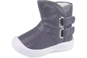 LACOFIA Bottes de Neige d'hiver imperméables en Caoutchouc antidérapant pour bébé Filles et garçons