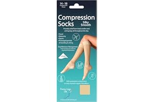 Ladies Pretty Legs Knee High Silky Smooth Compression Travel Socks DJ4S