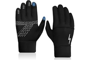 Bafiwu Gants Cyclisme pour Enfants, Imperméables, Antidérapants, Chauds pour Sports d'hiver en Plein Air, Taille