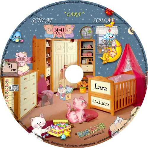 Personalisierte SCHLAFLIED CD gesungen mit dem Namen IHRES Kindes / Wunschname (Zur Taufe, Taufgeschenk, Geburtsgeschenk …) wirkungsvoller als ein MUSIK MOBILE / Jeder NAME ist möglich ! Spezialanfertigung für Kunde – Inkl. GRATIS A4 Geburtsbild mit allen Geburtsdaten / Das Schlaflied der Schlaflieder ! - 2