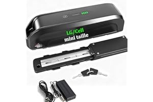 EXECYC Batterie de vélo électrique 48v 15.6Ah pour 250W 500w 750W 1000W Ebike kit Roue Avant arrière Bafang Kit (48V 15.6Ah 0-1000W/Mini Taille/Lg21700 Cell)(Chargeur Inclus)