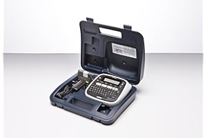 ‎BROTHER Brother PT-D200BWVP Beschriftungsgerät inklusive Netzadapter und Transportkoffer (für 3,5 bis 12 mm breite TZe-Schriftbänder, bis zu 20 mm/Sek. Druckgeschwindigkeit), Schwarz