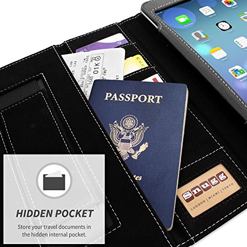 iPad Air 2 Exekutive Hülle (Schwarz), Snugg – Smart Case mit lebenslanger Garantie + Sleep / Wake Funktion - 4