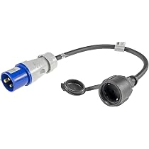 KALLE DAS KABEL Land-Anschluss-Kabel 25 M – Mit CEE-Stecker & Marinco-Kupplung, 2,5 Mm², PUR, Wasserfest