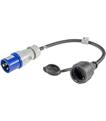Adattatore CEE Angolare 1,5m - Presa Schuko Con Protezione, IP44, 230V/16A | Per Camper, Barca E Campeggio - Foto 3