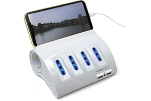 EWENT Multipresa da Scrivania a 6 Posti + 2 Porte USB - Ciabatta da Tavolo con 4 Prese Italiane 10A/16A + 2 Prese Universali Italiane/Schuko (Tedesche)