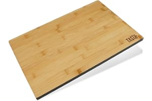 Tasty Bambusowa Deska Do Krojenia, Wytrzymały Bambus Do Siekania i Gotowania, Wędlin, Przystawek, Kanapek, Chleba, 35,5 x 25 x