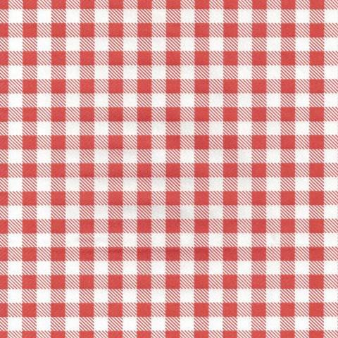 Papiertischdecke Rolle Biertisch stoffähnlich rot weiß kariert 20 m x 1 m – Design LANDHAUS - 2