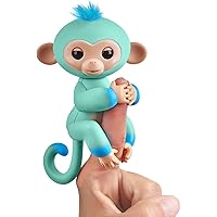 Fingerlings zweifarbiges Äffchen grün mit blau Eddie 3724 interaktives Spielzeug, reagiert auf Geräusche, Bewegungen und…