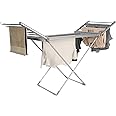 Easy Shopping® Electric Clothes Dryer, Heated Clothes Airer, 220V Energy-Efficient 18 rails Heated Airer, Clothes Airer, Cover Helps in Fast Drying, Foldable Easy Moveable