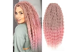 YEESHEDO 3 opakowania 22 cale Water Wave Twist Crochet Hair for Butterfly Locs Crochet Braids Bohemian Hair Extensions Pre-Looped Synthetic Hair Extensions dla kobiet