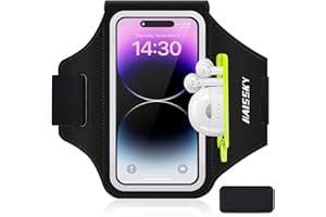 6,7 Zoll Handytasche Joggen Sporttelefon Armband Handlich mit Kopfhörer Tasche, Razobws Handyhalter-Armtasche für iPhone 14 13 12 Pro Max Galaxy S23 S22 Ultra mit Kopfhörer Schlüsseltasche zum Joggen