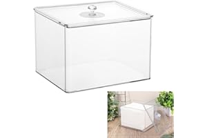 Rainmae Disposable Towel Holder with Lids, Bin for Face Napkins Storage, Custom Made for Clean Skin Club Towel Holder for Home and Makeup Organization