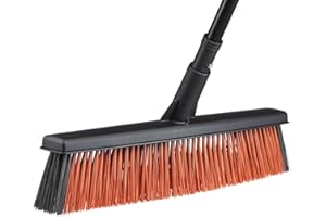 Fiskars Allzweckbesen-Kopf mit Powerclean-Borsten, Breite: 47 cm, L, Kunststoff, Schwarz, Solid, 1025931