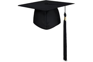 GraduationMall Graduation Cap for Adult Motorboard Hat for High School University Graduation Hat Bachelor Cap 12 Colours