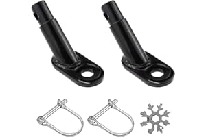 JJCHQ 2 Stück Fahrradanhänger Kupplung mit Sicherungsstift Anhängerkupplung Fahrrad Anhänger Adapter Hundeanhänger Lastenanhänger Kinderanhänger Kupplung Universal für Kinderfahrrad Kinderwagen Hundewagen