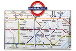 London Underground Mini Underground Map Metal Magnet (gwc)