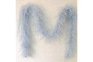 Sowder 72inch Length 1ply Ostrich Feather Boa for Wedding/party Decoration, Feather Scraf