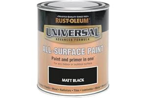 Rust-Oleum RO0030302F1 250 ml Universal Paint - Matt Black