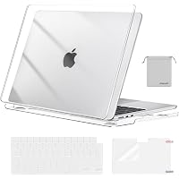 MOSISO Coque MacBook Air 13.6" M4 M3 M2 A3240 A3113 A2681 - Ultra Mince Rigide Bleu Minuit