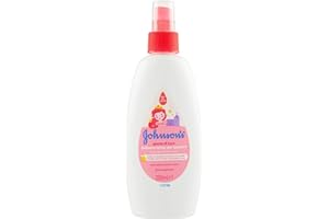JOHNSON'S Baby Baby Balm Spray for Children Drops of Light without Sulphate Dye Alcohol and Soap No More Tears with Silk Protein and Argan Oil 200ml