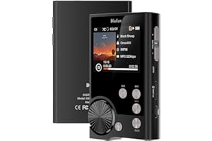 DIOFOX 64GB Reproductor MP3,2.8" HiFi Lossless Music Player DSD DAC Lossless High-Resolution Digital Audio,Reproductor MP3 con Auriculares, Radio FM, Grabación, E-Book, Podómetro,Ampliable hasta 1 TB (X50)
