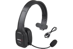 Audiocore AC864 Bluetooth-Headset Med Brusreducerande Mikrofon För Call Center Over-Ear-Hörlurar 32 Timmars Samtalstid Handsf