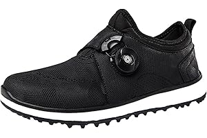 ZHENSI Modische Golfschuhe Für Damen Slip-On Cross Sneakers Spikeless Atmungsaktiv Leicht Unisex Bequem