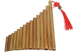 ASTIBYM Panpipe, 15 pipes, G-button, Chinese traditional musical instrument, panpipe, woodwind instrument (right hand), wind instrument