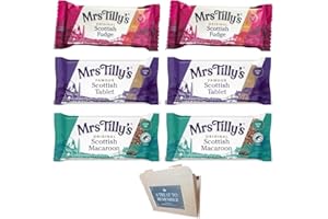 SHANZA DEPARTMENTAL'S Mrs Tilly's Luxury Gourmet tablet Selection Hamper (Pack of 6 Bars) Scottish Tablets Gift Hamper Perfect Christmas