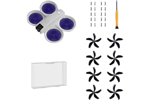 TEHAOUU Drönare färgglada blad för DJI Neo propellrar lågt brus, tysta propellrar, lättvikt, hållbara vingblad för Neo-tillbehör, snabb reservdel 4 st