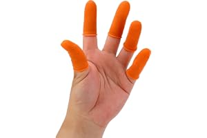 LICAEVEY Stora Fingersängar Engångsbeläggning (100 pack) - XL -skyddshylsor för Bandagerade Fingrar, Elektronikarbete och Hantverk