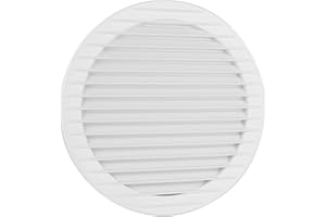 MKK Kratka wentylacyjna okrągła ochrona przed owadami, biała, Ø 160 mm