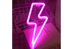 Nordstylee Segnale di luce al neon per luci notturne a LED, ideale come regalo per bambini, parete, festa di compleanno, Natale, decorazione per matrimoni (rosa)