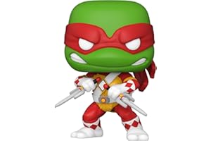 POP Funko Comics : Mighty Morphin Power Rangers/Teenage Mutant Ninja Turtles - Raphael - Exclusivité Smartoys