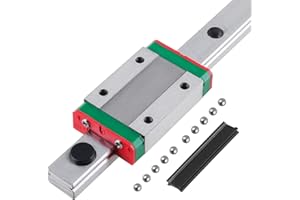 CNCMANS MGN12 450mm Linear Rail Guide Miniature Linear Slide Guide Rail with MGN12H Bearing Block for DIY 3D Printing (MGN12H-450mm 1pcs)