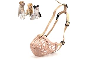 RIDONG Maulkorb Hund, Maulkorb FüR Kleine Mittlere GroßE Hunde, Verhindert Das BeißEn, Kauen Und Bellen, Verstellbarer, Sicherheit Und Atmungsaktiv