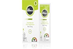 Medi Derma-S Silicone Barrier Film Applicators: Non-Sting, Long-Lasting Protection - 1ml x 5 Pack