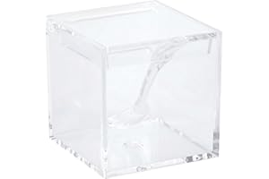 ROCKING GIFTS Azucarero de Cocina con Tapa Original de acrílico con Cuchara de 8 cm, fácil de Limpiar y almacenar