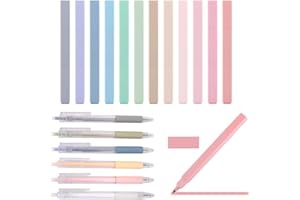 iCovalescent 18 Textmarker Pastell Set, Highlighter Pen Marker Pastell Assorted Farben, 12 Stifte Aesthetic No-Bleed Bible Highlighter und 6 Fineliner-Stiften für Journal, Büro, Schulbedarf