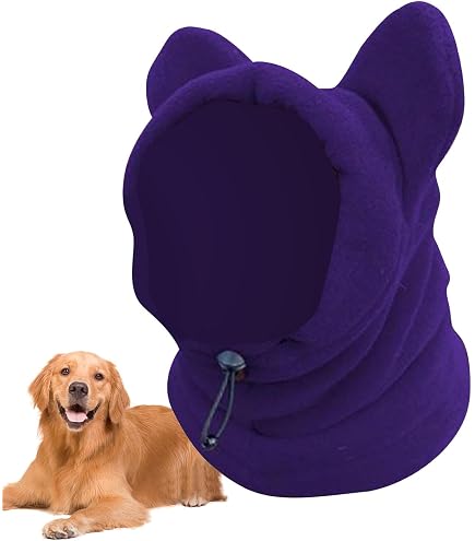XFSRG Paraorecchie Cane Scudi Confortevoli Anti Ansia Sollievo Dal Rumore Snoods Con Nastro Autoadesivo Regolabile Per Cani(Grigio/S - 8