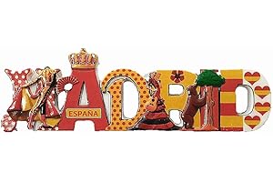 MUYU MAGNET Madrid (Spagna), calamita 3D per frigorifero, souvenir di viaggio, idea regalo, decorazione per la casa e la cucina, calamita da collezione