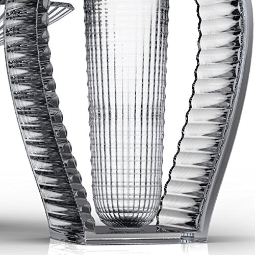 Kartell 01215E4 I Shine Vase, Plastik, blau transparent, 12.28 x 33 cm - 2