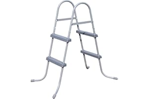 ‎BESTWAY Bestway Poolleiter Pool Leiter Sicherheitsleiter 2 Stufen 76 bis 84cm Ultra-Frame Quick-Up Poolzubeh