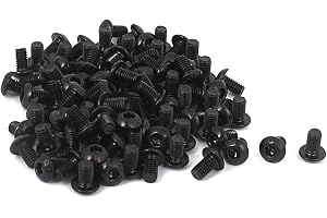 sourcingmap M3 x 5 mm 10,9 legering stål knapphuvud sexkant hylsa skruv bult 100 st