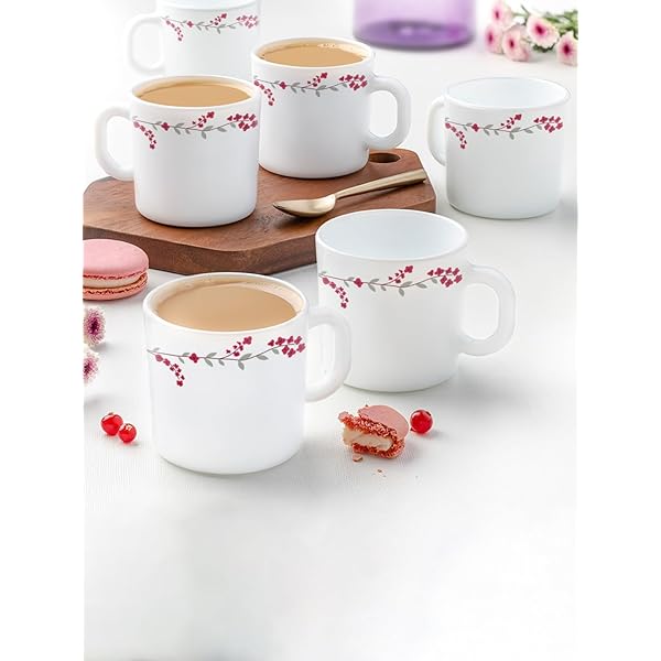 Cello Dazzle Queen 13CL Medium Cup & Saucer 12 Pcs - Secret Garden