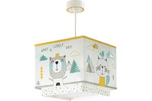 ‎DALBER Dalber kinderlampe Pendelleuchte Hängelampe Hello Little Tiere Bären, 24 x 24 x 21 cm